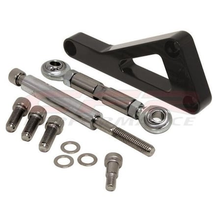 Cfr Performance CFR HZ-4304-PBK Chevy Small Block Alternator Bracket Set LWP - Black HZ-4304-PBK